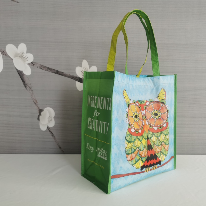 Reusable Eco Friendly Bags Wholesale Custom Printed Shopping Laminated Large Capacity Custom Luxury Pp Non Woven Handle Bags