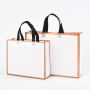 Custom portable eco friendly pp laminated non woven fabric tote shopping bag