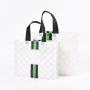 Custom portable eco friendly pp laminated non woven fabric tote shopping bag