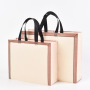 Custom portable eco friendly pp laminated non woven fabric tote shopping bag