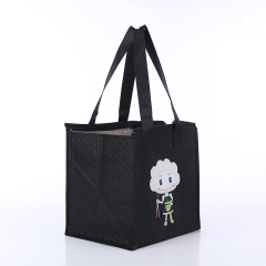 Custom Lunch  Insul Aluminium Insulated Wine Cake Meant Luxury lunch Bag For Office