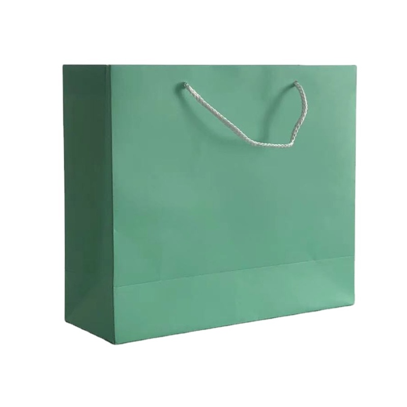Custom Printed Logo Luxury White Orange Paper Bag Retail Boutique Shopping Gift Paper Bags With Your Own Logo