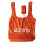 Reusable folding nylon portable grocery bags polyester foldable tote shopping bag with custom logo