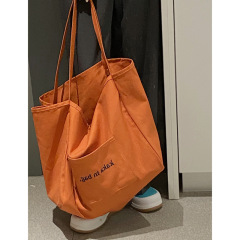 Wholesale high quality reusable custom logo large cotton canvas shopping tote bag