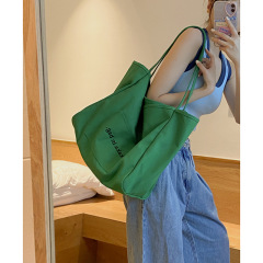Wholesale high quality reusable custom logo large cotton canvas shopping tote bag