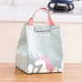 Stock cute unicorn portable school insulated lunch cooler bags for kids