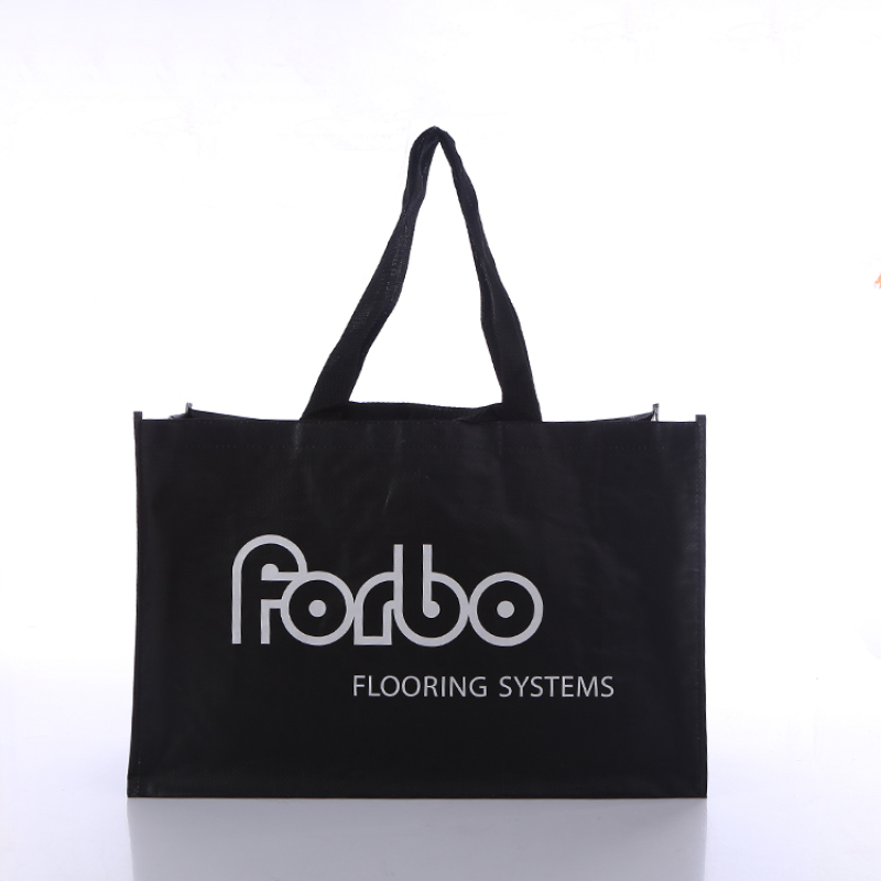 Customized PP  woven Bags with your own logo, Reusable Grocery Bag with handle