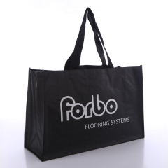 Customized PP  woven Bags with your own logo, Reusable Grocery Bag with handle