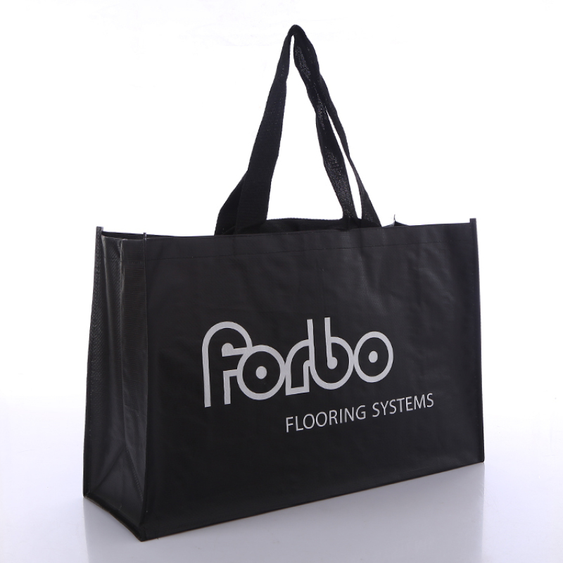 Customized PP  woven Bags with your own logo, Reusable Grocery Bag with handle