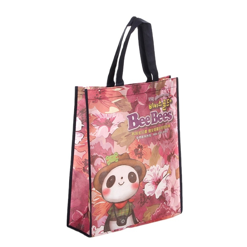 custom logo printing women hand bags non woven shopping bag recycled tote bag