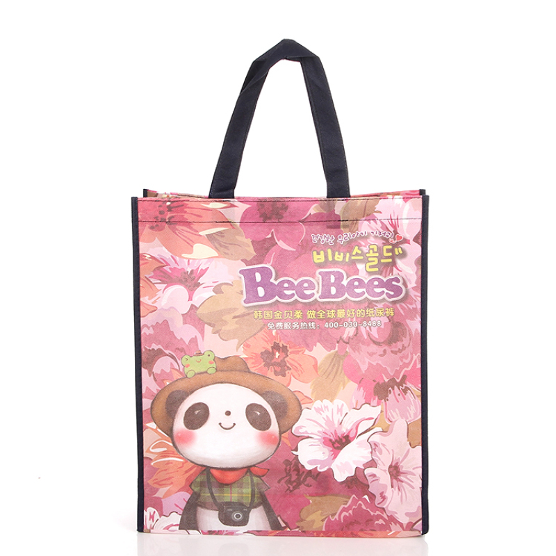 custom logo printing women hand bags non woven shopping bag recycled tote bag