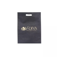 Wholesale eco friendly custom logo reusable d cut gift non woven shopping bag
