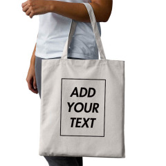 wholesale reusable plain custom logo canvas tote shopping bags with zipper pockets