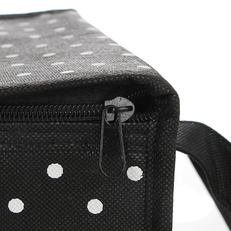 Reusable eco friendly custom logo non woven outdoor insulated cooler tote bag