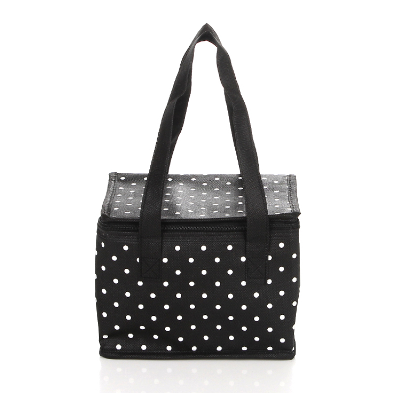 Reusable eco friendly custom logo non woven outdoor insulated cooler tote bag