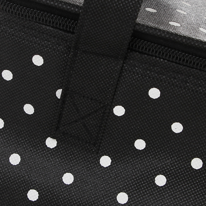 Reusable eco friendly custom logo non woven outdoor insulated cooler tote bag