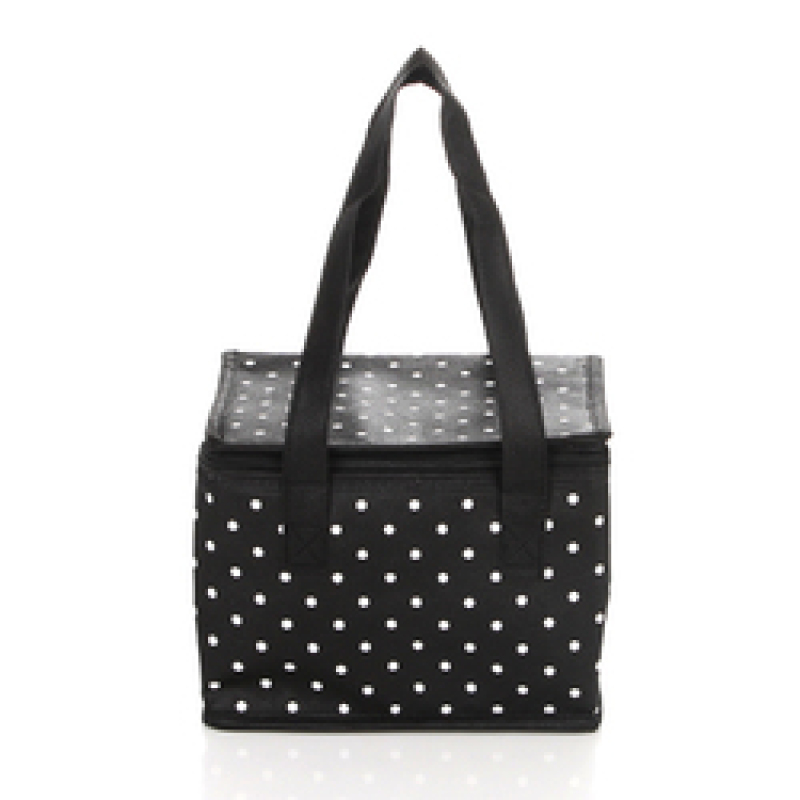 Reusable eco friendly custom logo non woven outdoor insulated cooler tote bag