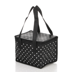 Reusable eco friendly custom logo non woven outdoor insulated cooler tote bag