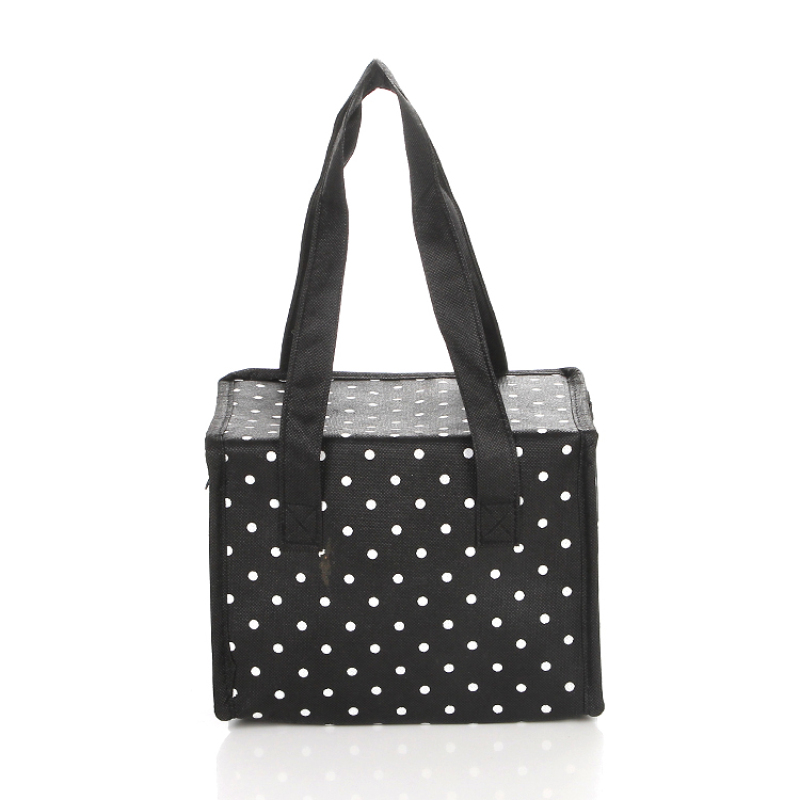 Reusable eco friendly custom logo non woven outdoor insulated cooler tote bag