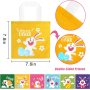 Colorful Non-Woven Bags,  Gift Tote Bags Reusable Candy Bags with Handle for Easter Party Favors