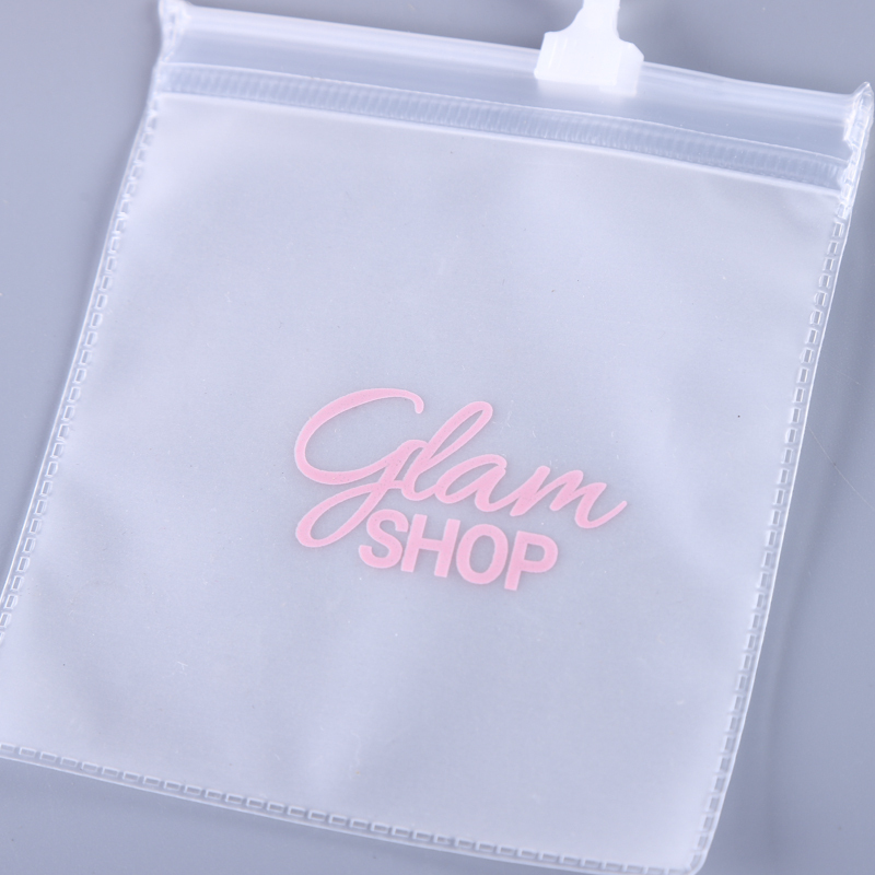 Custom Earrings Necklace Packaging Zipper Bag Transparent PVC Jewelry Cosmetics Ziplock Bag