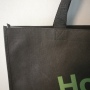 wholesale cheap eco-friendly black  sewing  heavy duty 120gsm non woven polypropylene  promotional tote shopping bag   bag