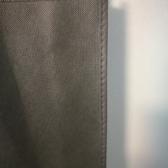 wholesale cheap eco-friendly black  sewing  heavy duty 120gsm non woven polypropylene  promotional tote shopping bag   bag