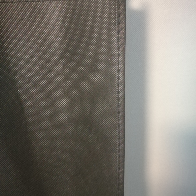 wholesale cheap eco-friendly black  sewing  heavy duty 120gsm non woven polypropylene  promotional tote shopping bag   bag