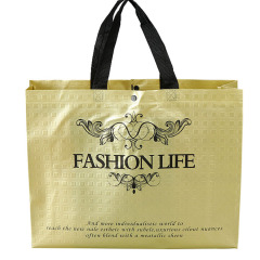 cheap price manufacturer reusable Metallic Foil Laminated shopping non woven fabric bag