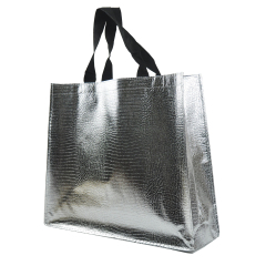cheap price manufacturer reusable Metallic Foil Laminated shopping non woven fabric bag