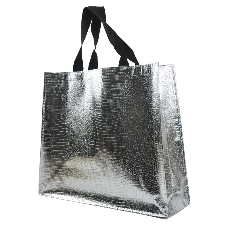 cheap price manufacturer reusable Metallic Foil Laminated shopping non woven fabric bag