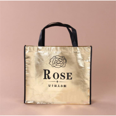 cheap price manufacturer reusable Metallic Foil Laminated shopping non woven fabric bag