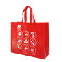High quality promotional custom design eco friendly ultrasonic laminated pp non woven shopping tote bag