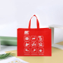High quality promotional custom design eco friendly ultrasonic laminated pp non woven shopping tote bag