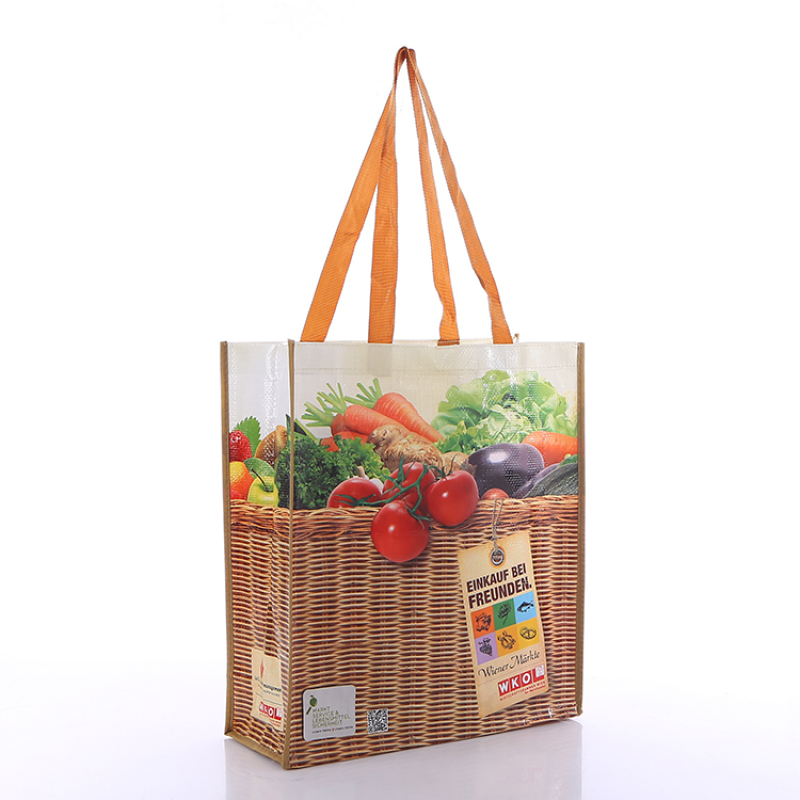 Wholesale High Quality Custom PP Woven Laminated Grocery Shopping Bag  Manufacturer