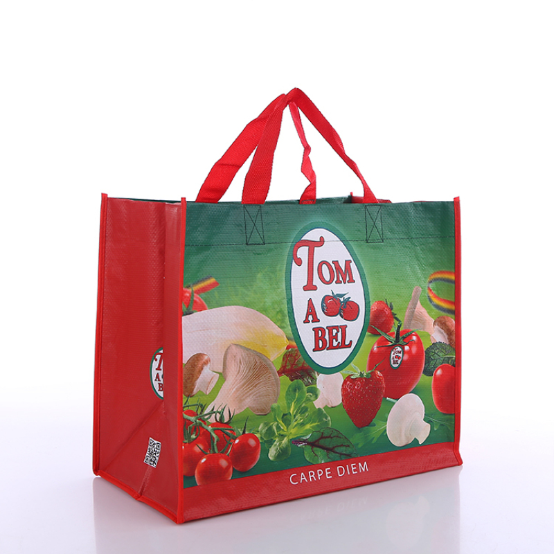 Wholesale High Quality Custom PP Woven Laminated Grocery Shopping Bag  Manufacturer