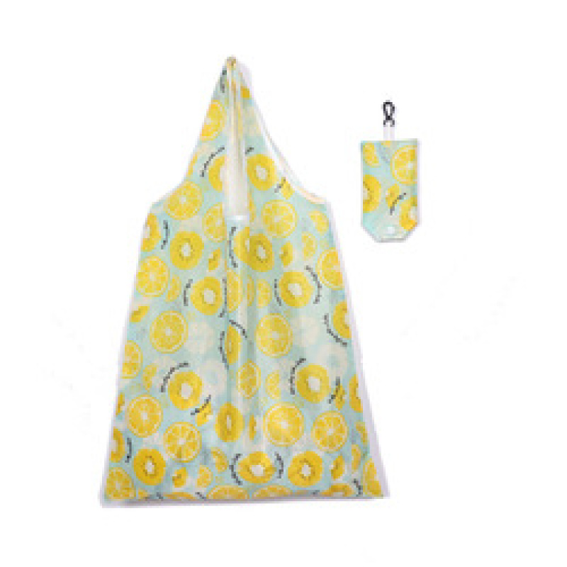 Wholesale washable 210T polyester nylon reusable foldable carry bags for shopping