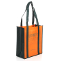 Reusable Eco-friendly Non-woven-shopping-bag Heavy Duty Stand Up Bottom Large Grocery Tote Bag With Reinforced Handles
