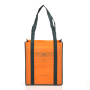 Reusable Eco-friendly Non-woven-shopping-bag Heavy Duty Stand Up Bottom Large Grocery Tote Bag With Reinforced Handles