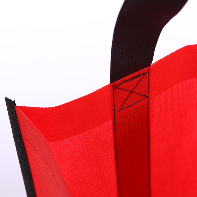 Reusable Eco-friendly Non-woven-shopping-bag Heavy Duty Stand Up Bottom Large Grocery Tote Bag With Reinforced Handles