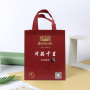 Custom printing ultrasonic nonwoven bag pp laminated non woven grocery tote shopping bags