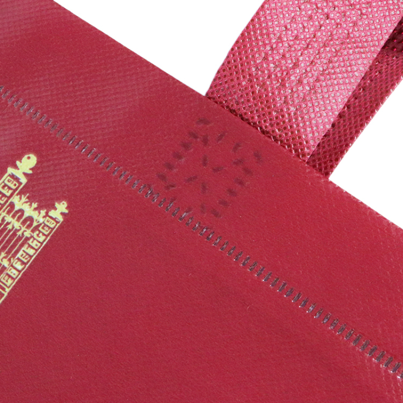 Custom printing ultrasonic nonwoven bag pp laminated non woven grocery tote shopping bags