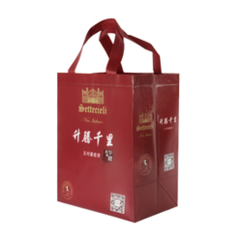 Custom printing ultrasonic nonwoven bag pp laminated non woven grocery tote shopping bags