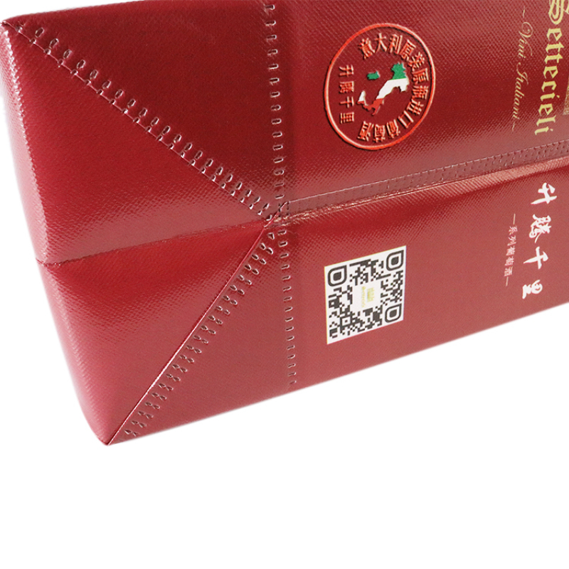 Custom printing ultrasonic nonwoven bag pp laminated non woven grocery tote shopping bags