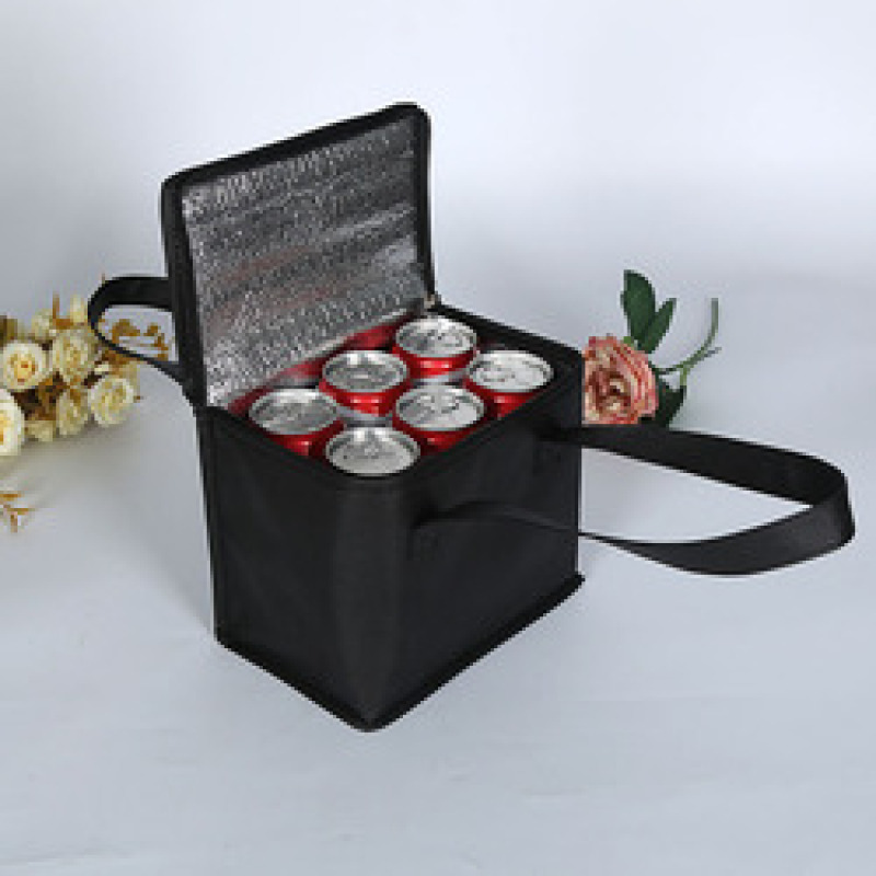 Stock plain custom logo portable non woven beer insulated cooler bag for food