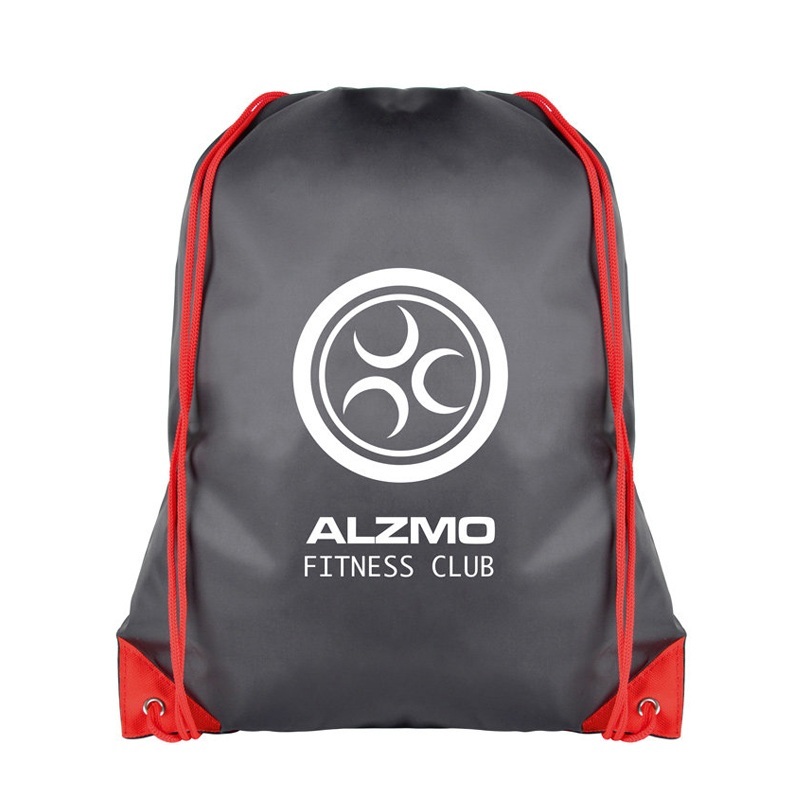 High Quality Customized Logo Printing Waterproof Polyester Drawstring Bag