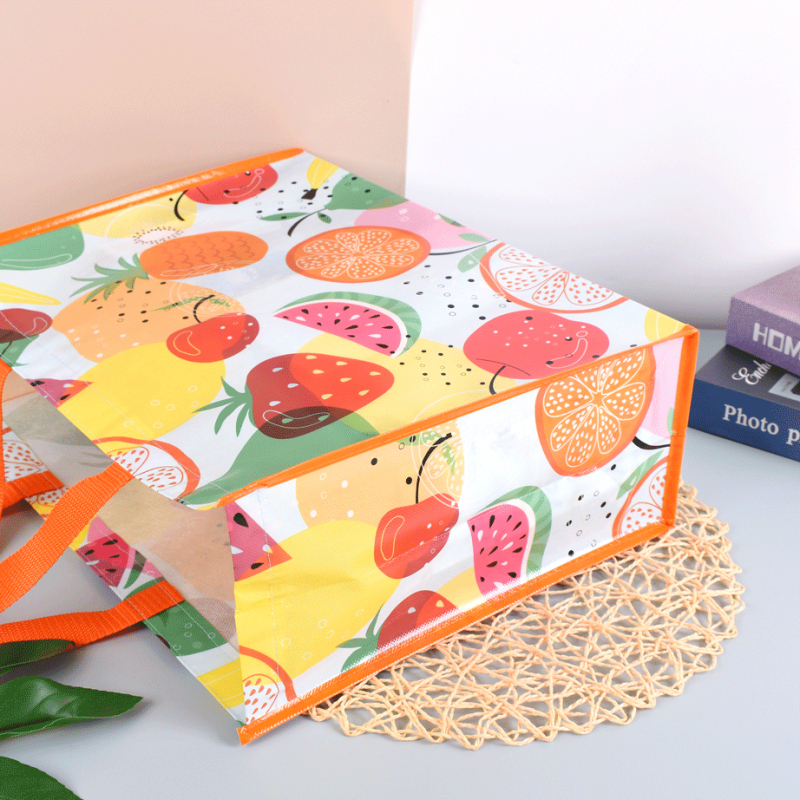 wholesale custom logo reusable waterproof pp laminated non woven tote shopping bag