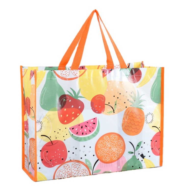 wholesale custom logo reusable waterproof pp laminated non woven tote shopping bag
