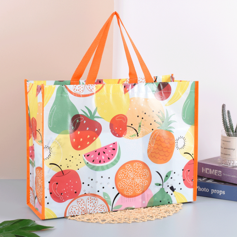 wholesale custom logo reusable waterproof pp laminated non woven tote shopping bag