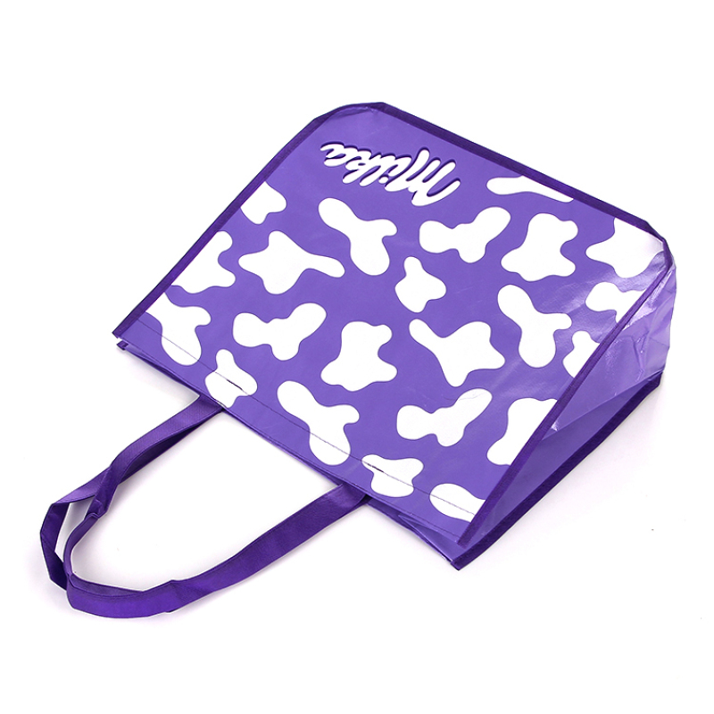 Заводська оптова багаторазова індивідуальна ламінована неткана сумка для покупок з логотипом